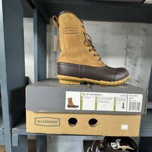 Lacrosse 10" Uplander II Rustic Brown Full-Grain Leather Boots, Model 273122 - S